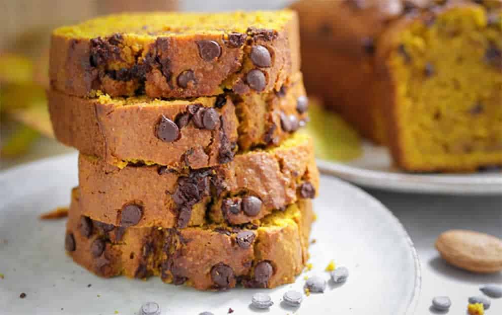 Cake léger au potiron et pépites de chocolat