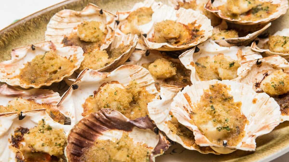 Coquilles de Saint-Jacques gratinées au Thermomix