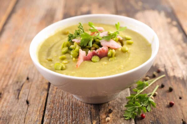 Soupe de pois cassés au lard au Thermomix