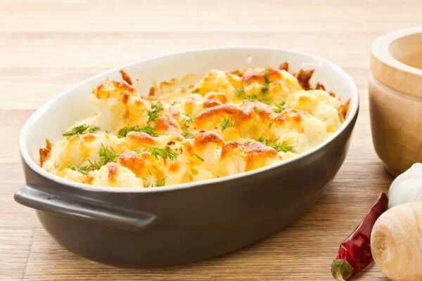 Gratin de chou-fleur au gorgonzola et parmesan