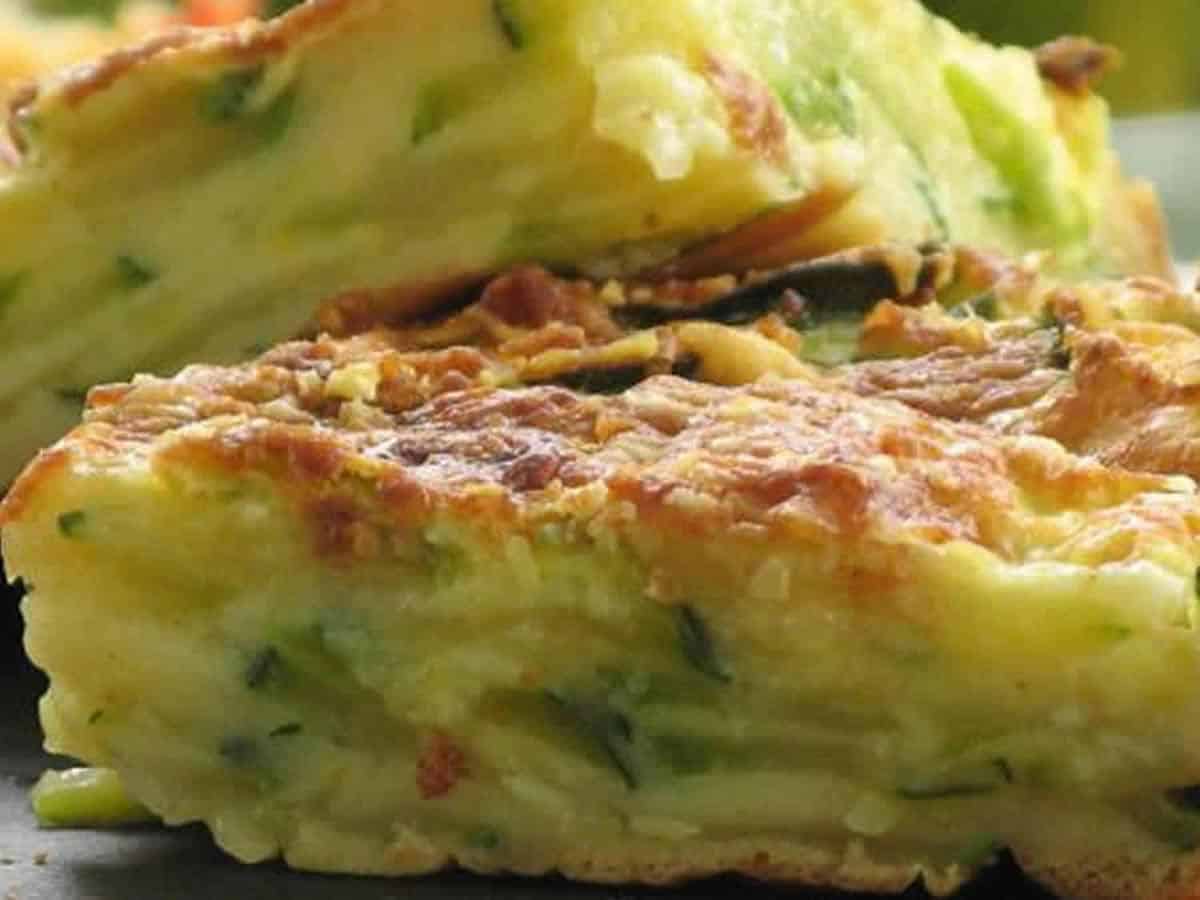 Invisible aux courgettes et parmesan au Thermomix