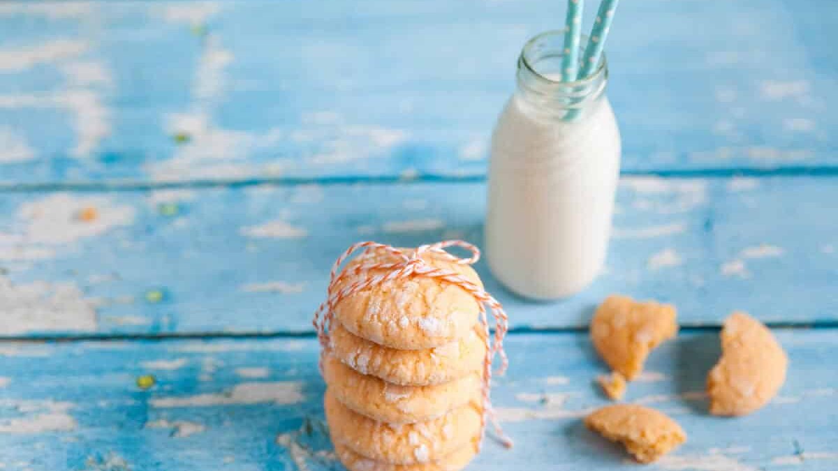 Biscuits craquelés au citron et au yaourt, fondants et délicieux