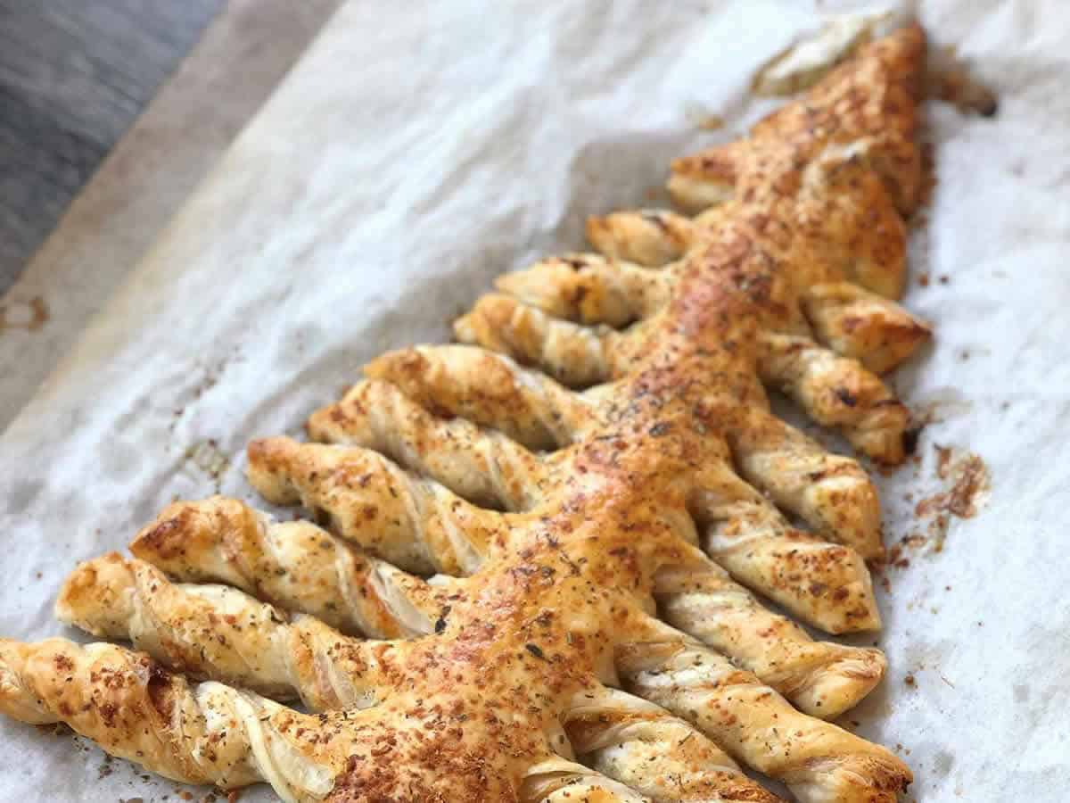 Sapin feuilleté apéritif de Noël au Thermomix