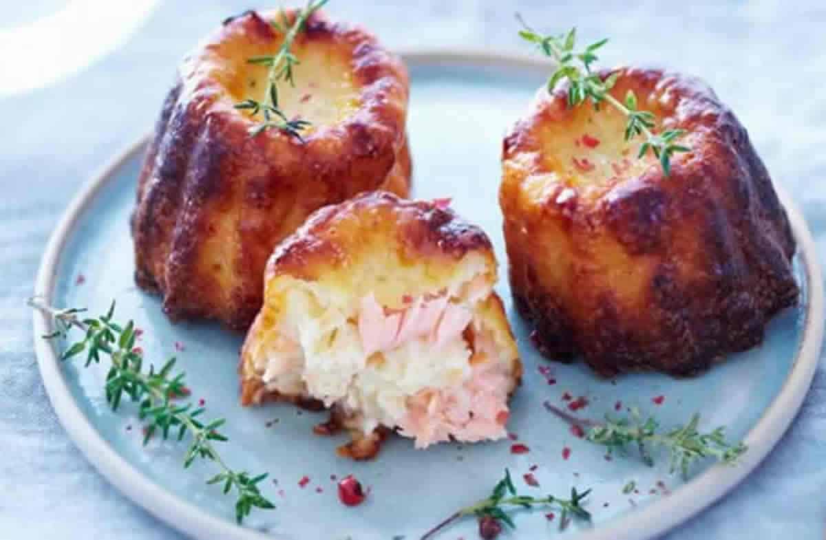 Cannelés salés au saumon fumé (apéro de Noël)