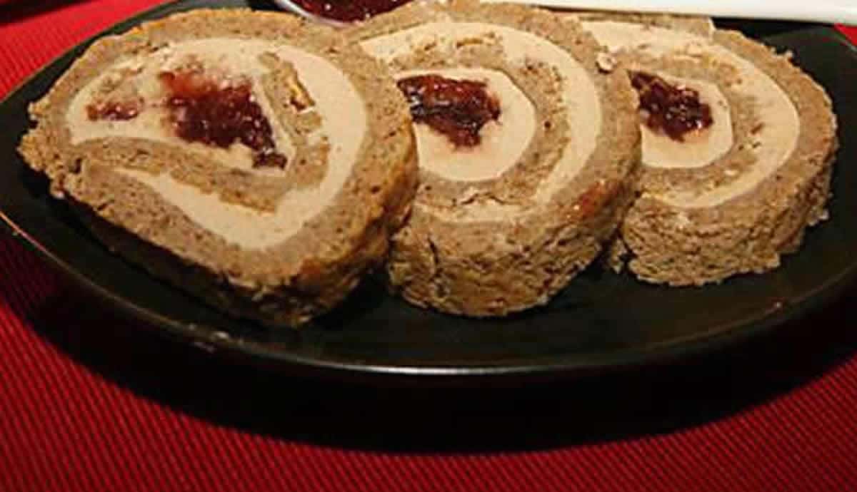 Pain d’épices roulé & foie gras (apéro de Noël)