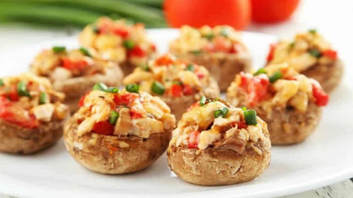 Champignons farcis aux légumes et à la viande hachée : Parfait pour une froide soirée d’hiver