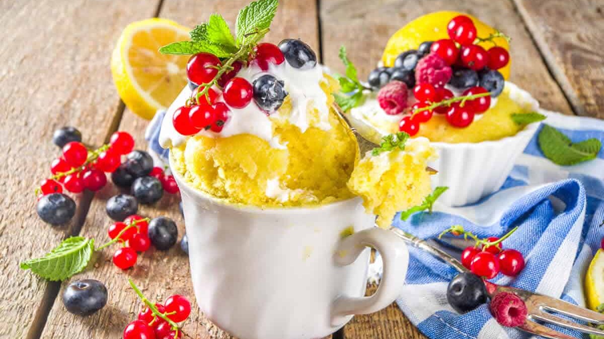 Mug cake au citron : Un éclat de soleil à chaque bouchée