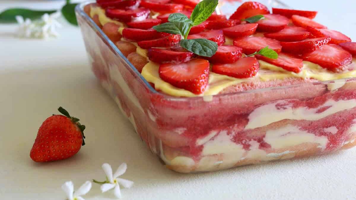 Tiramisu aux fraises : Un délicieux dessert aux baies