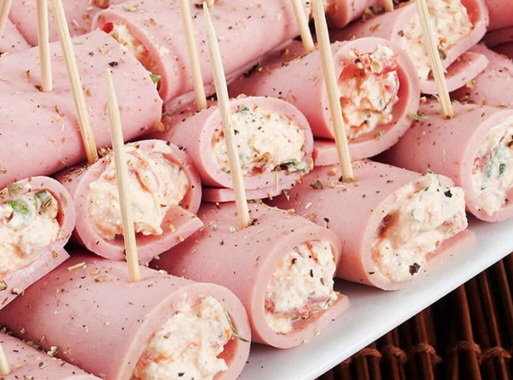 Roulés au jambon et fromage frais