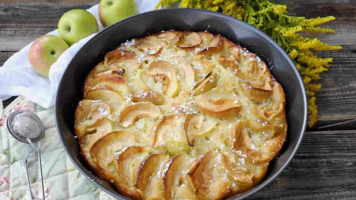 Gâteau flan aux 3 pommes - Un délice crémeux et raffiné