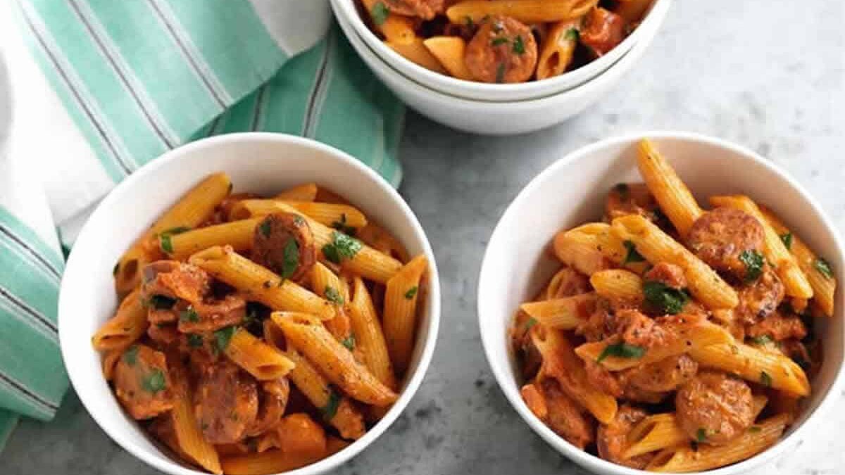 Pâtes au chorizo et au jambon : Un repas délicieux et facile à préparer