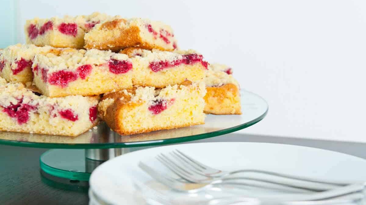 Streusel aux framboises : Un dessert délicieux et facile à préparer