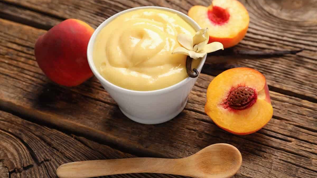 Mousse de mascarpone aux pêches - Douceur fruitée et crémeuse