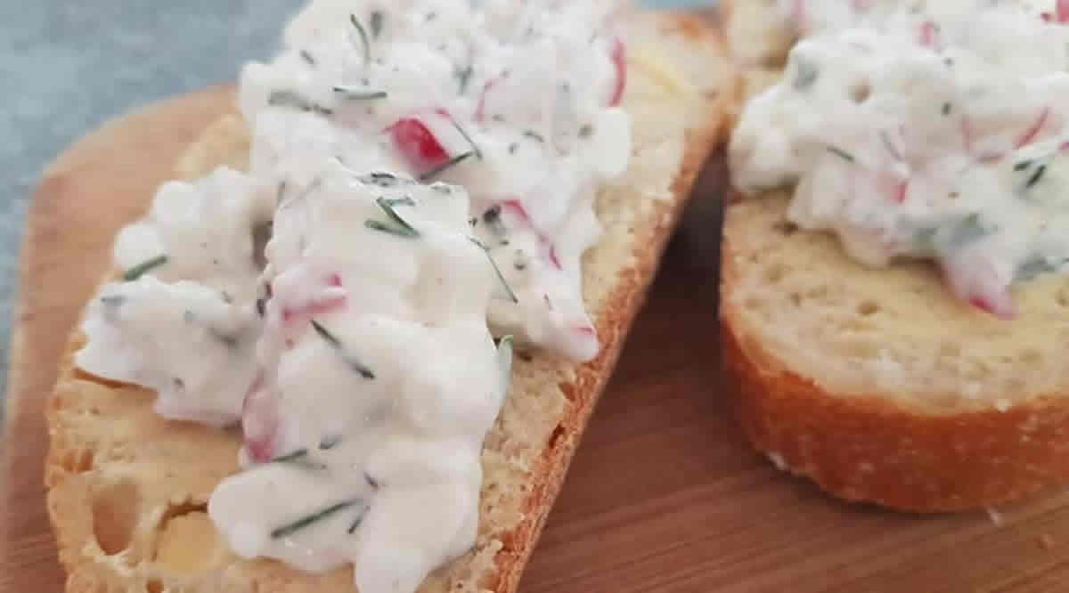 Tartinade de radis et fromage frais : Légère et pleine de fraîcheur