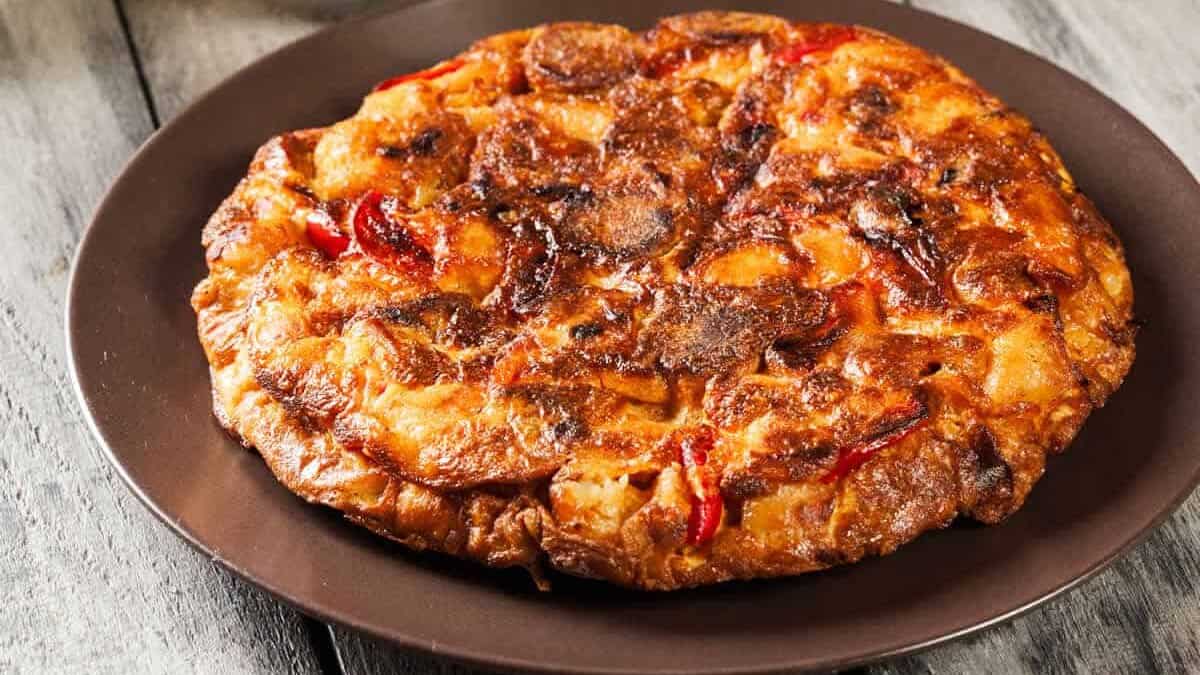 Tortilla au chorizo et poivrons rouges : Le bon goût de l'Espagne