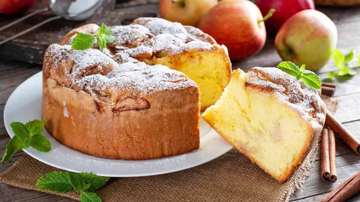Délice du verger : Gâteau aux pommes et yaourt grec