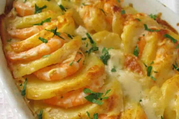 Gratin de crevettes et pommes de terre : Fusion succulente du terroir et de la mer
