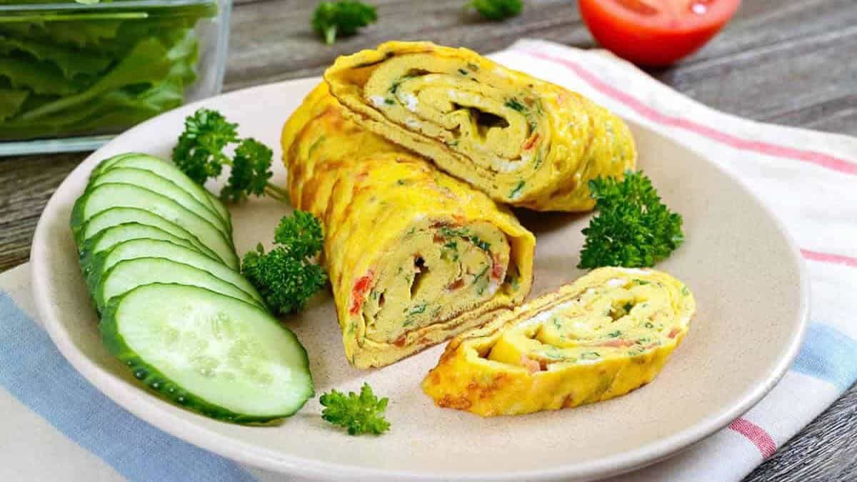 Omelette aux légumes et fines herbes : La gourmandise fraîcheur