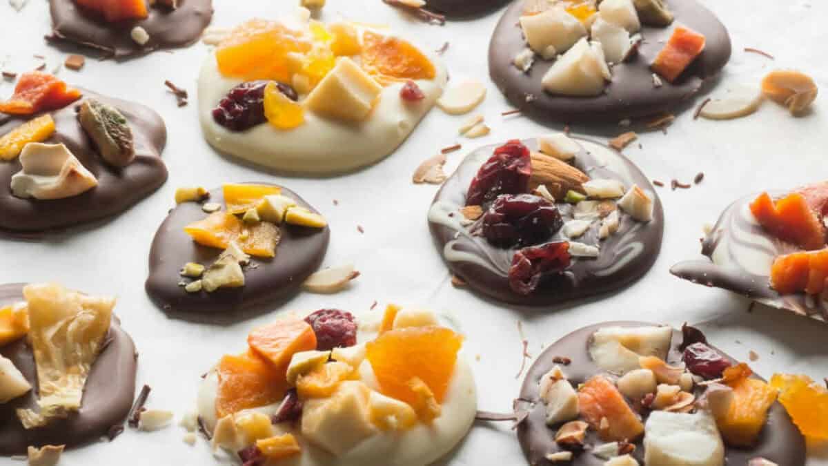 Friandises de Noël : Mendiants au chocolat