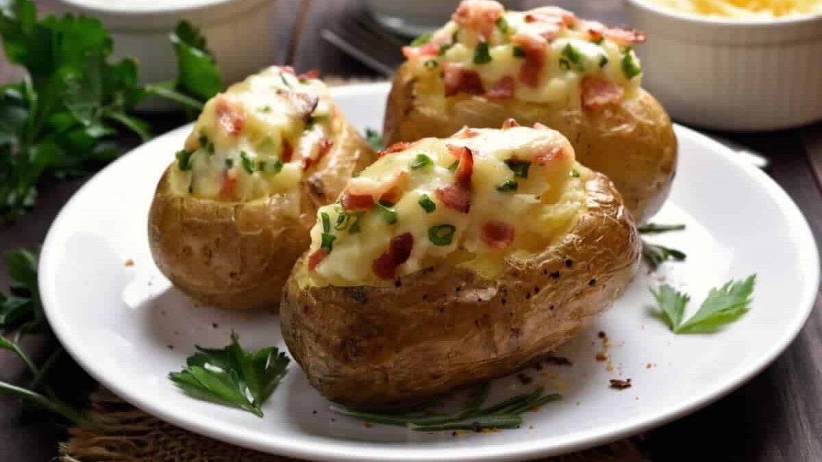 Pommes de terre farcies aux lardons et au fromage: Une incarnation du repas réconfort par excellence