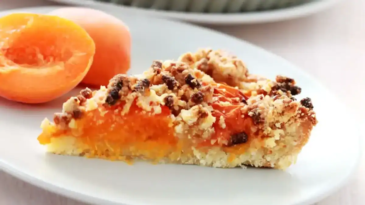 Tarte aux abricots façon crumble