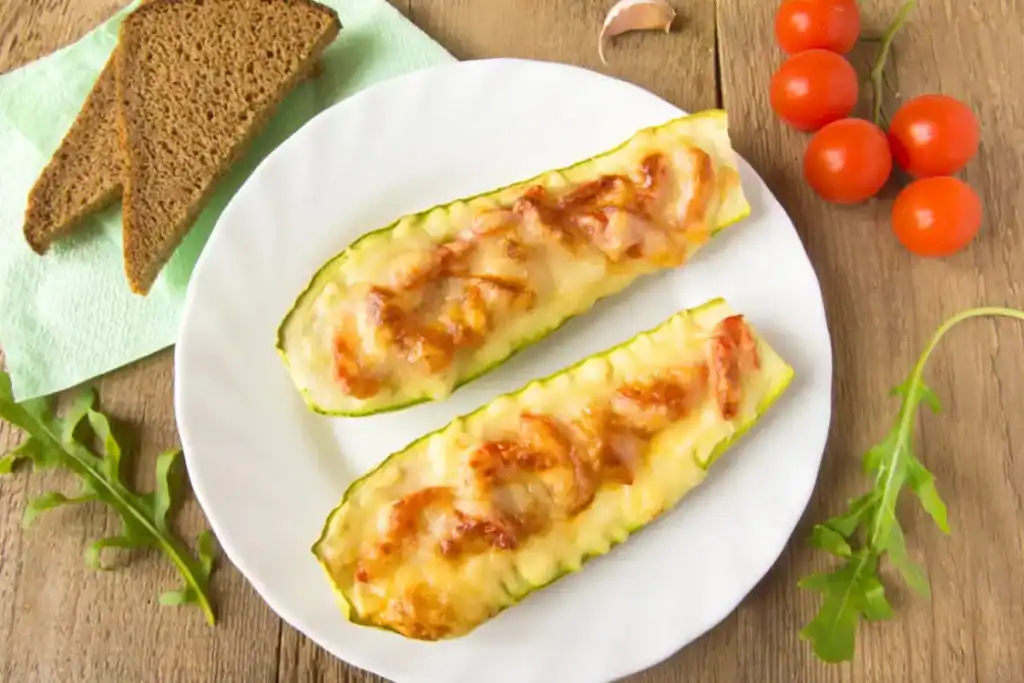 Courgettes farcies façon gratin dauphinois