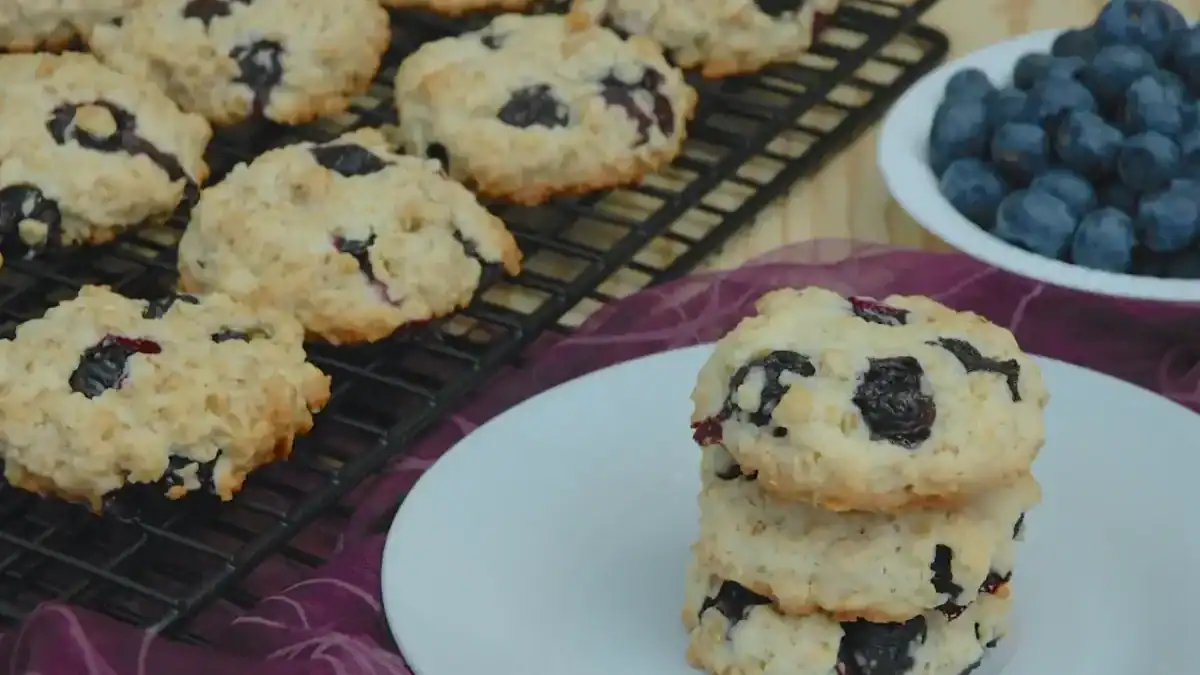 Biscuits aux myrtilles et au citron