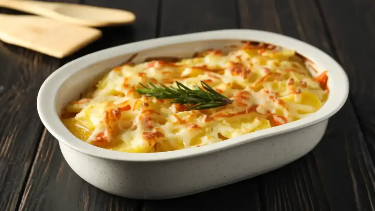 Gratin de patates douces au lait de coco