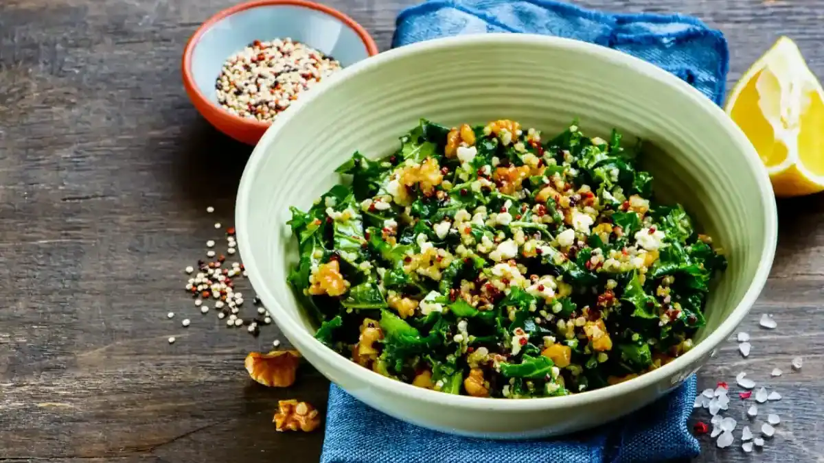 Salade de quinoa et chou kale