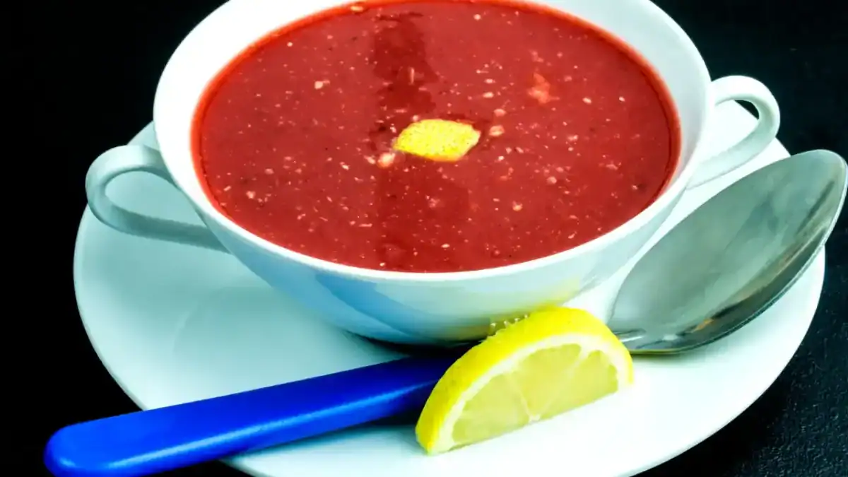 Soupe de betterave au saumon au Thermomix