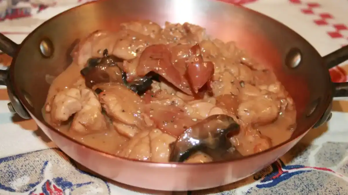 Ris de veau à la sauce champignon