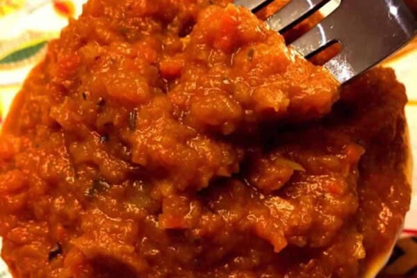 Caviar d'aubergine aux poivrons au thermomix