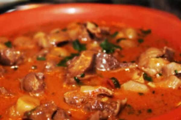 Gésiers à la portugaise au Thermomix : recette mijotée facile