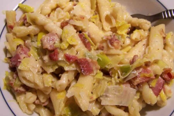 Pâtes aux Poireaux et Lardons au Thermomix : rapide et savoureux