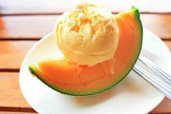 Crème Glacée de Melon au thermomix Crème Glacée de Melon au thermomix