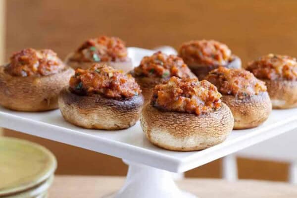 Champignons farcis au chorizo au thermomix