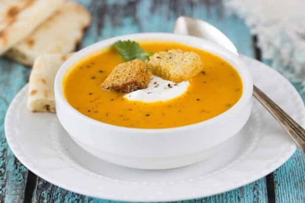 Potage carottes au curry et lait de coco au thermomix Potage carottes au curry et lait de coco au thermomix
