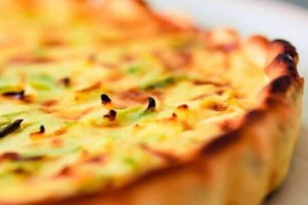 Quiche aux poireaux carotte saumon au thermomix