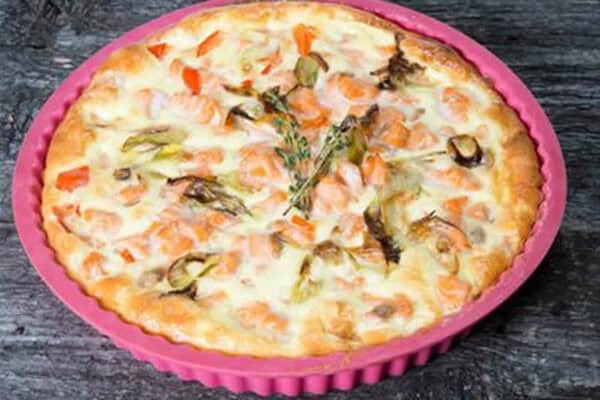 Quiche sans pâte au brocoli et saumon au thermomix