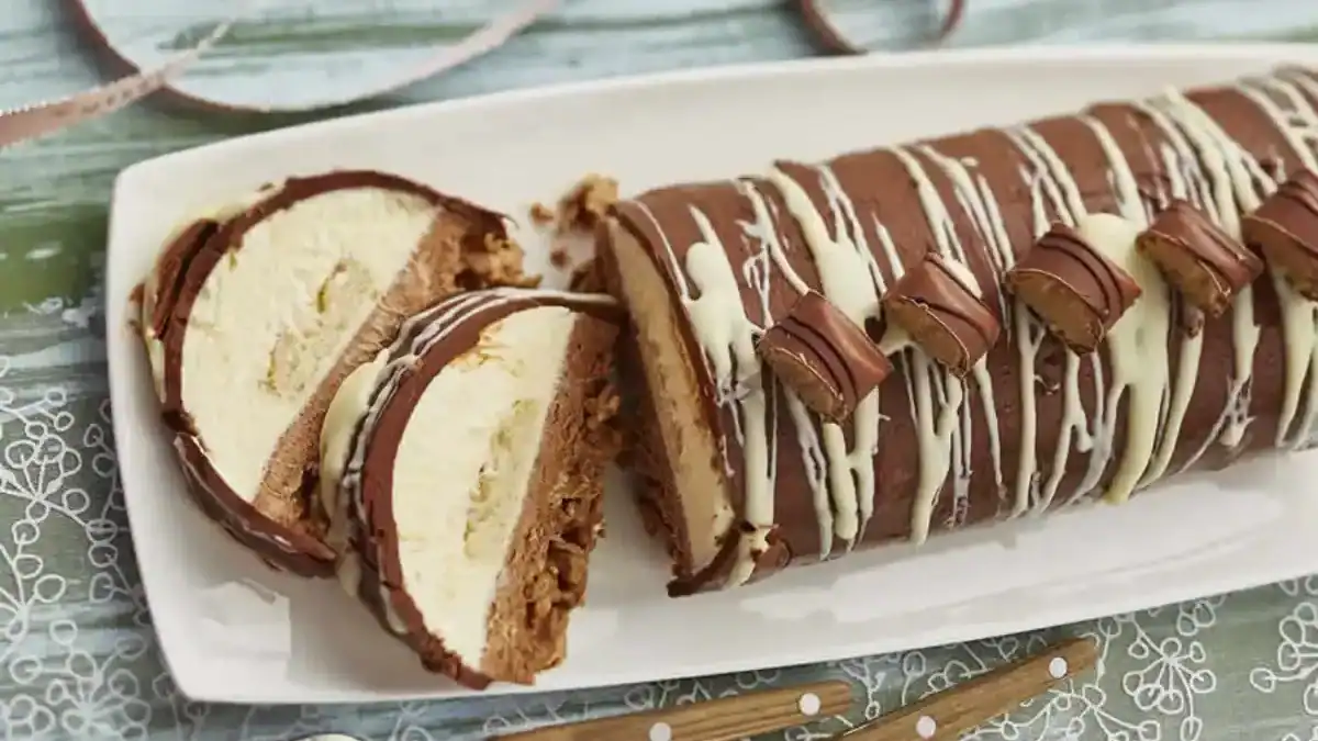 Bûche de Noël au Kinder Bueno au Thermomix
