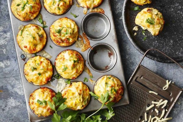 Muffins légers au thon et aux courgettes