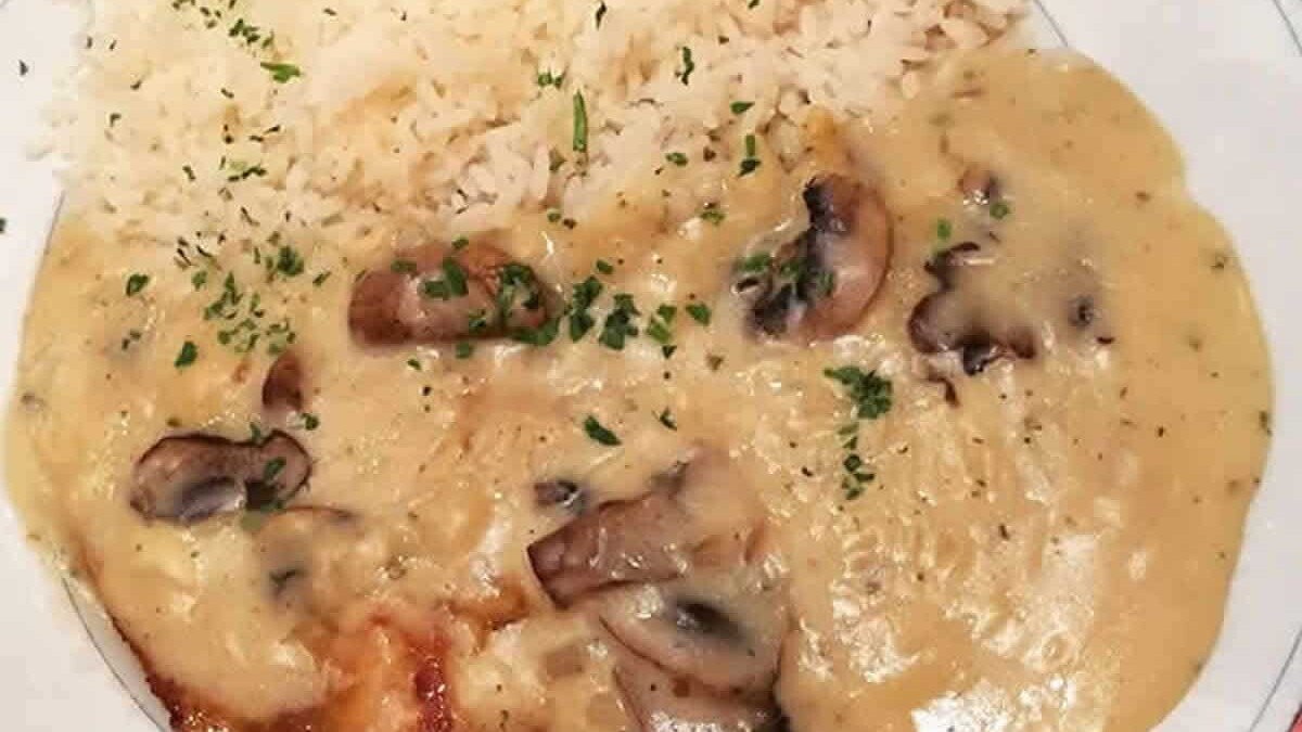 Escalope de dinde à la crème et champignons au Thermomix