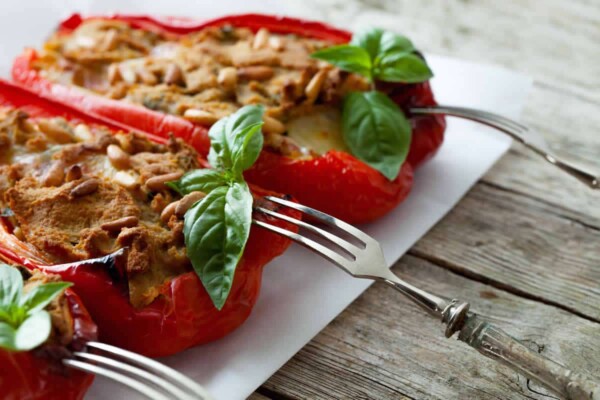 Poivrons farcis au thon - Recette Légère