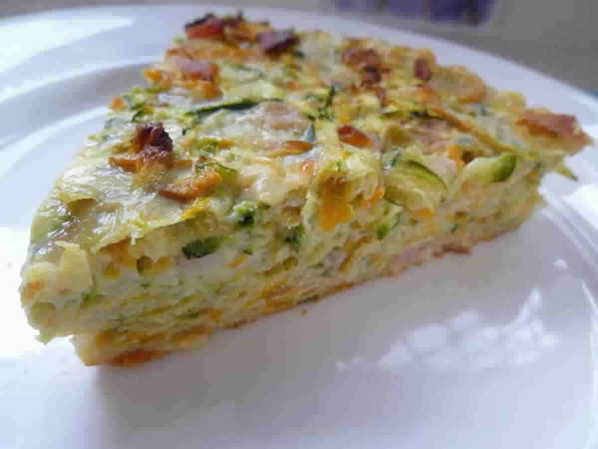 Quiche courgettes et lardons au Thermomix