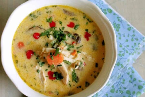Soupe thaï au poulet au Thermomix Soupe thaï au poulet au Thermomix