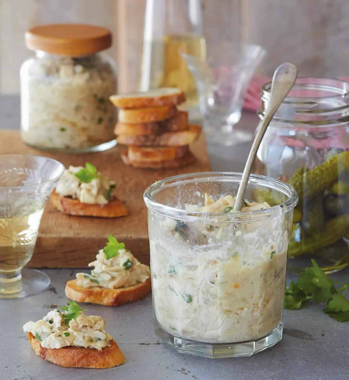 Rillettes de poulet rôti pour l’apéritif au Thermomix