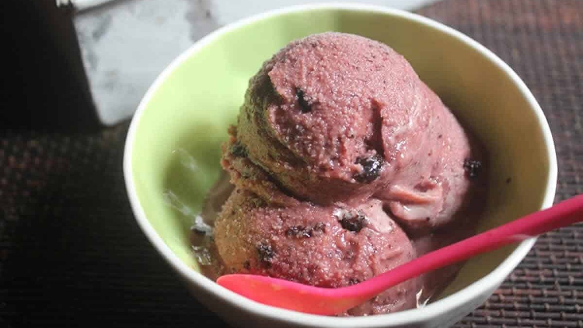 Glace aux groseilles au Thermomix