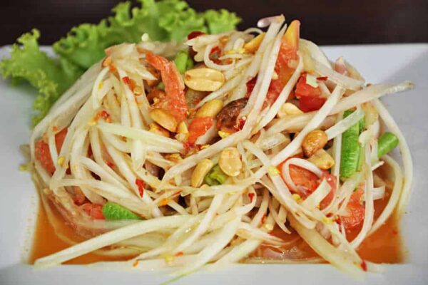 Délicieuse salade thaï aux crevettes au Thermomix