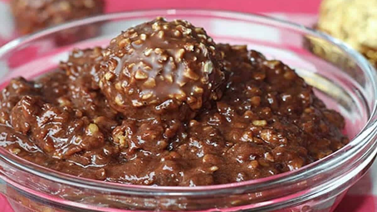 Crème dessert Ferrero Rocher au Thermomix