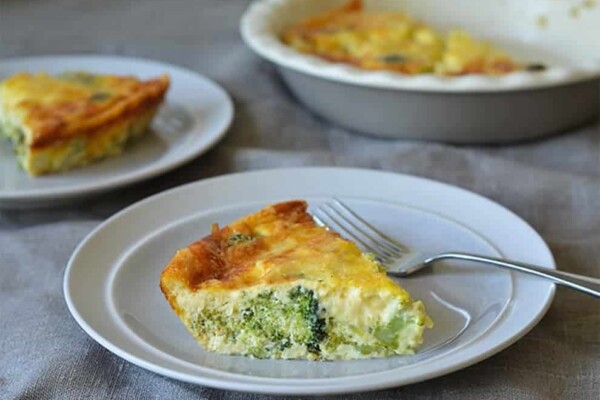 Quiche Légère au brocoli sans pâte